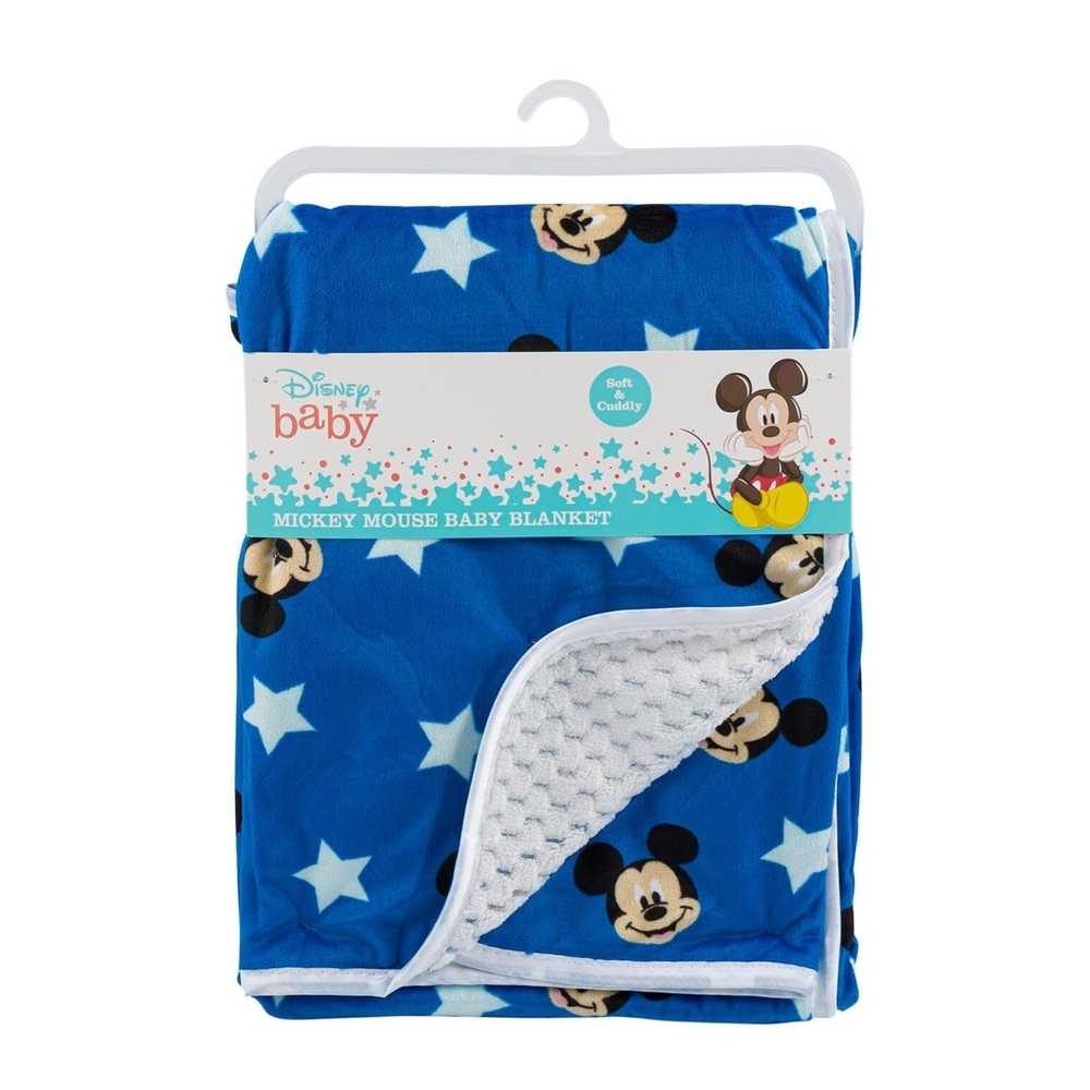 Disney Baby Blue Mickey Mouse Star Blanket